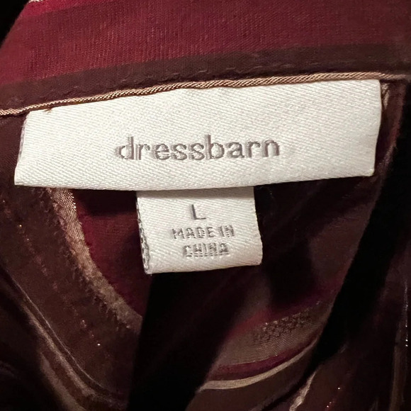 Dress Barn Women's Sz L Button Down 3/4 Sleeve Collared Blouse. - Picture 4 of 5